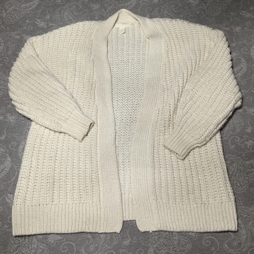 H&M Cozy Cream Knit Sweater (Size M)